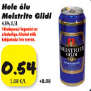 Allahindlus - Hele õlu Meistrite Gildi 4,5%, 0,5l