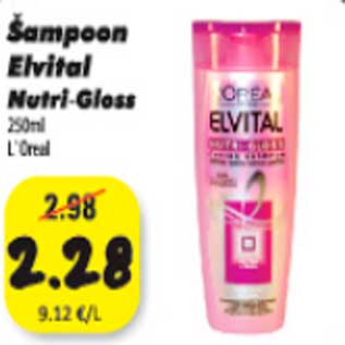 Allahindlus - Šampoon Elvital Nutri-Gloss 250ml