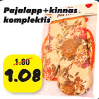 Allahindlus - Pajalapp + kinnas komplektis