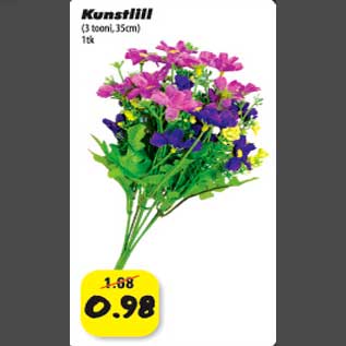 Allahindlus - Kunstlill (3 tooni 35cm) 1tk