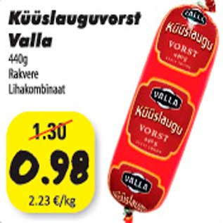 Allahindlus - Küüslauguvorst Valla 440g