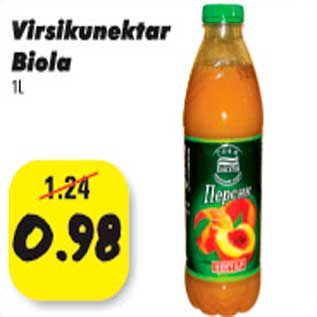 Allahindlus - Virsikunektar Biola 1l