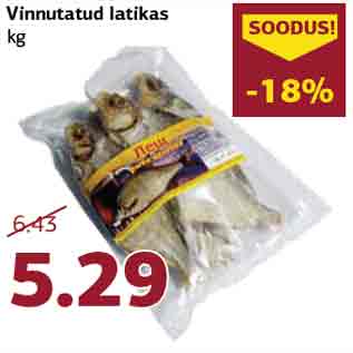 Allahindlus - Vinnutatud latikas kg