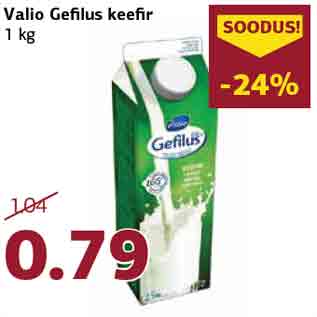 Allahindlus - Valio Gefilus keefir 1 kg