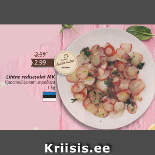 Allahindlus - Lihtne redisesalat MK 1 kg