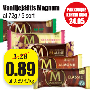 Allahindlus - Vaniljejäätis Magnum