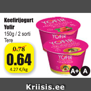 Allahindlus - Keefirijogurt Yofir