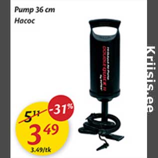 Allahindlus - Pump 36 cm