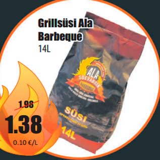 Allahindlus - Grillsüsi Ala Barbeque 14L