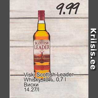 Allahindlus - Viski Scottish Leaber Whisky