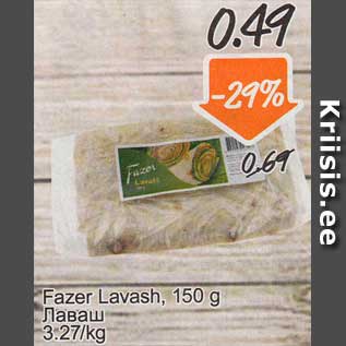 Allahindlus - Fazer Lavash, 150 g