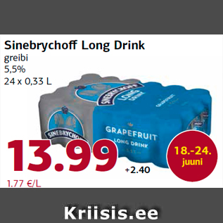 Allahindlus - Sinebrychoff Long Drink