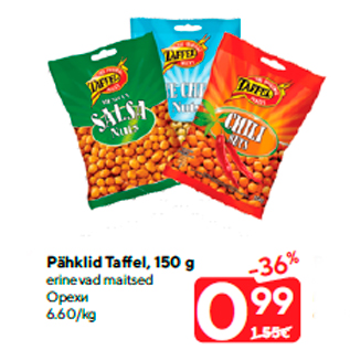 Allahindlus - Pähklid Taffel, 150 g