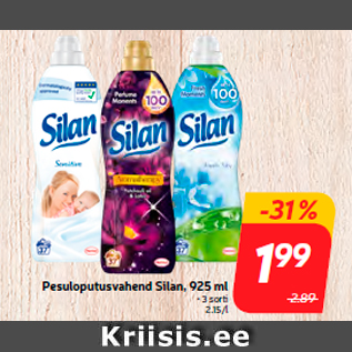 Allahindlus - Pesuloputusvahend Silan, 925 ml