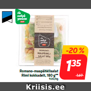 Allahindlus - Romano-maapähklisalat Rimi kokkadelt, 180 g**