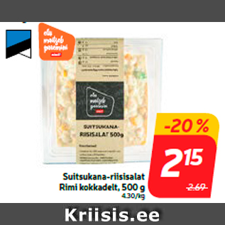 Allahindlus - Suitsukana-riisisalat Rimi kokkadelt, 500 g