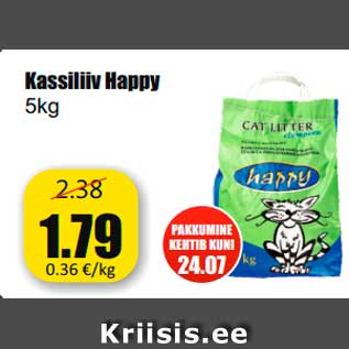 Allahindlus - Kassiliiv Happy 5kg