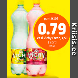 Allahindlus - Vesi Vishy Fresh, 1,5 l