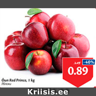 Allahindlus - Õun Red Prince, 1 kg