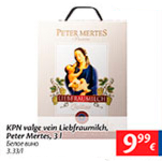 Allahindlus - KPN valge vein Liebfraumilch, Peter Mertes, 3 l