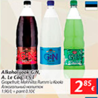 Allahindlus - Alkohoolijook G:N, A.Le Coq, 1,5 L