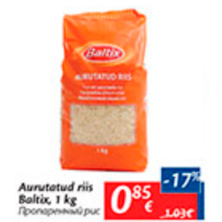 Allahindlus - Aurutatud riis Baltix, 1 kg