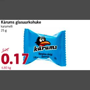 Allahindlus - Karums glasuurkohuke 25g