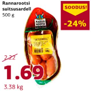 Allahindlus - Rannarootsi suitsusardell 500g