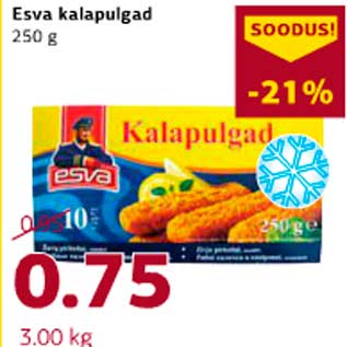 Allahindlus - Esva kalapulgad 250 g