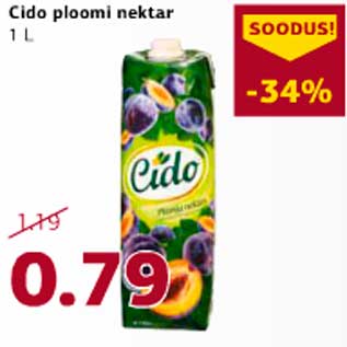 Allahindlus - Cido ploomi nektar 1 l