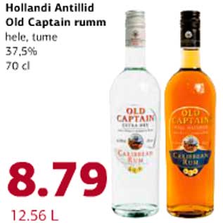 Allahindlus - Hollandi Antillid Old Captain rumm 37,5%,70cl