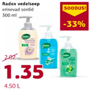 Allahindlus - Radox vedelseep 300 ml