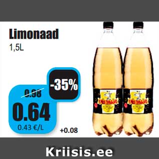 Allahindlus - Limonaad 1,5L