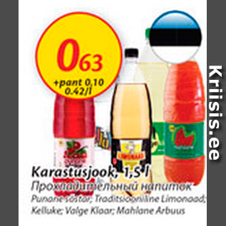 Allahindlus - Karastusjook, 1,5 L