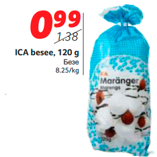 Allahindlus - ICA besee, 120 g