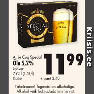 Allahindlus - Õlu 5,2%