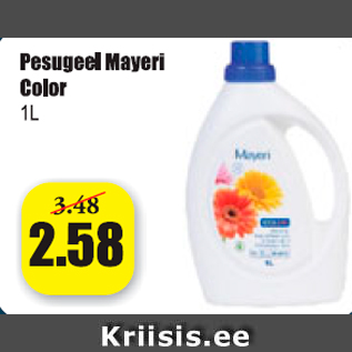 Allahindlus - Pesugeel Mayeri Color 1 L