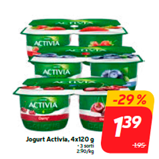 Allahindlus - Jogurt Activia, 4x120 g