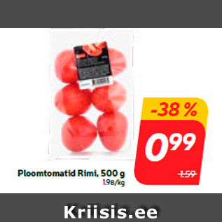 Allahindlus - Ploomtomatid Rimi, 500 g