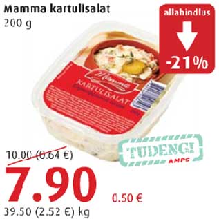 Allahindlus - Mamma kartulisalat