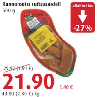 Allahindlus - Rannarootsi suitsusardell