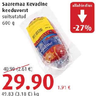 Allahindlus - Saaremaa Kevadine keeduvorst