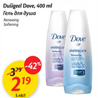 Allahindlus - Dušigeel Dove, 400 ml