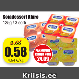 Allahindlus - Sojadessert Alpro