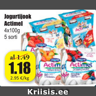 Allahindlus - Jogurtijook Actimel