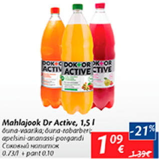 Allahindlus - Mahlajook Dr Active, 1,5 l