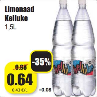 Allahindlus - Limonaad Kelluke 1,5L