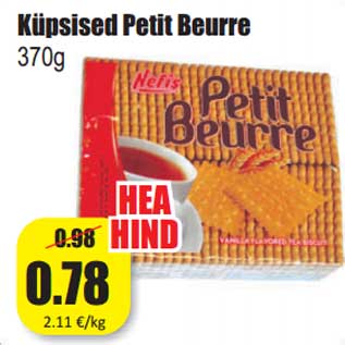 Allahindlus - Küpsised Petit Beurre 370g