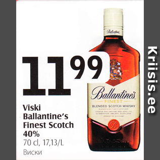 Allahindlus - Viski Ballantine`s Finest Scotch