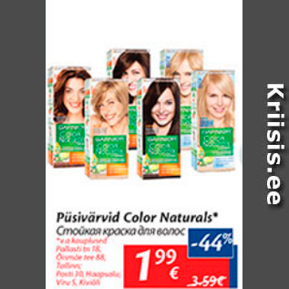 Allahindlus - Püsivärvid Color Naturals*